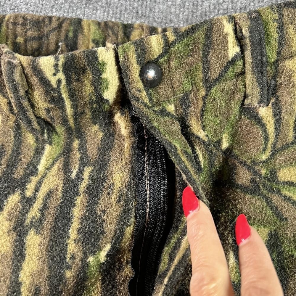 Vintage Walls Hunting Pant Mens 32x28 Green Straight Lined Tree-Bark Outdoor USA - Picture 15 of 16
